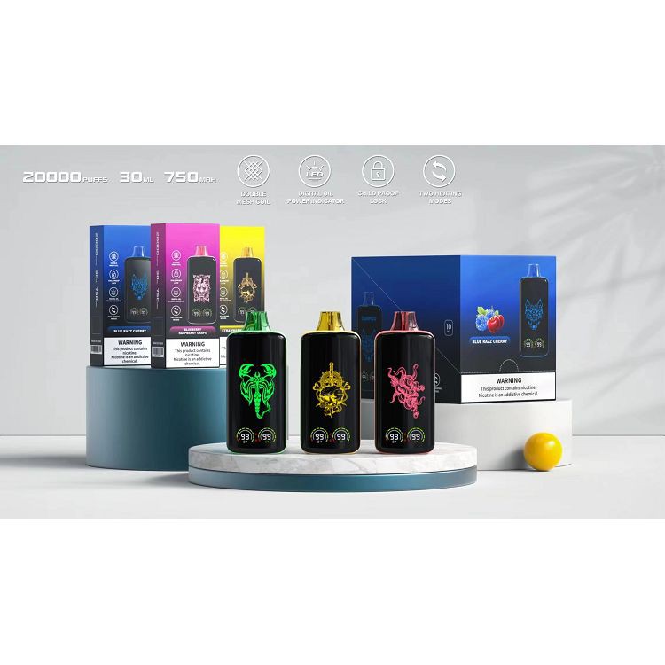 멋진 광택이 vape magical 20000 퍼프를 이끌었습니다